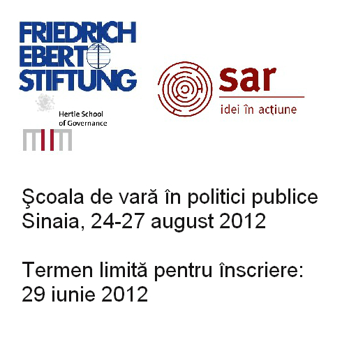 Înscrieri la Şcoala de Vară în Politici Publice!