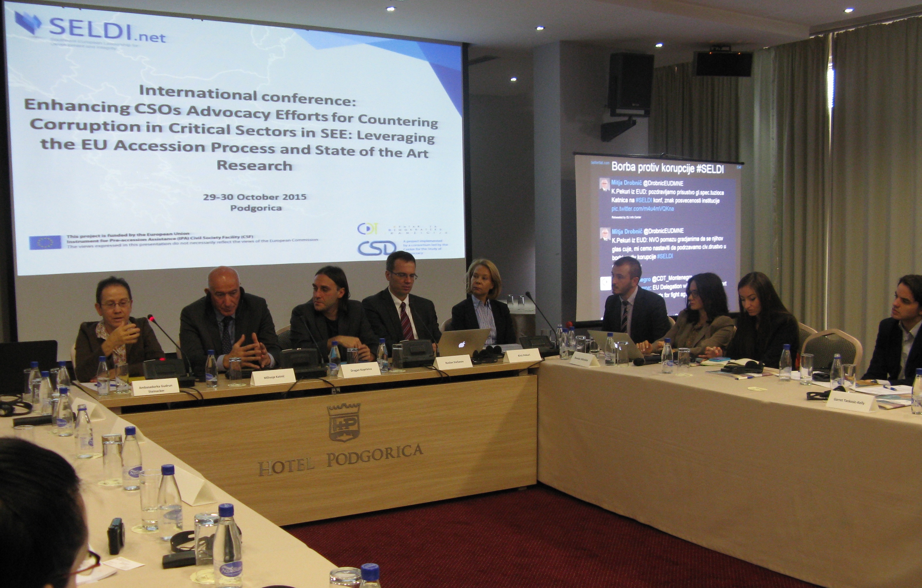 Joint SELDI-ANTICORRP conference on enhancing civil society’s advocacy efforts in countering corruption in critical sectors in South-East Europe
